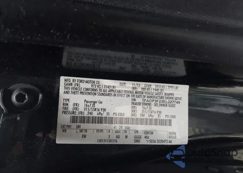 2014 Ford Focus Se z USA, uszkodzony, nr VIN 1FADP3F23EL227749